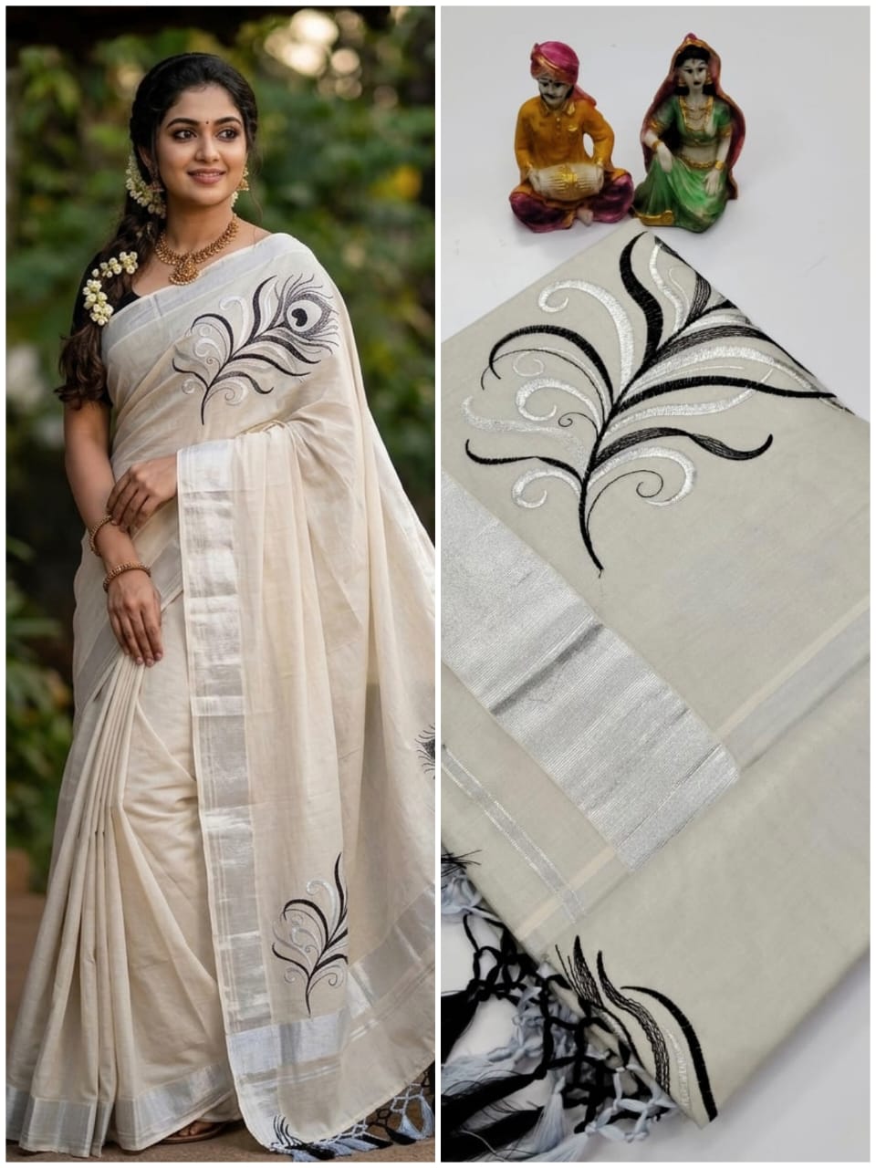 Traditional onam kerala saree