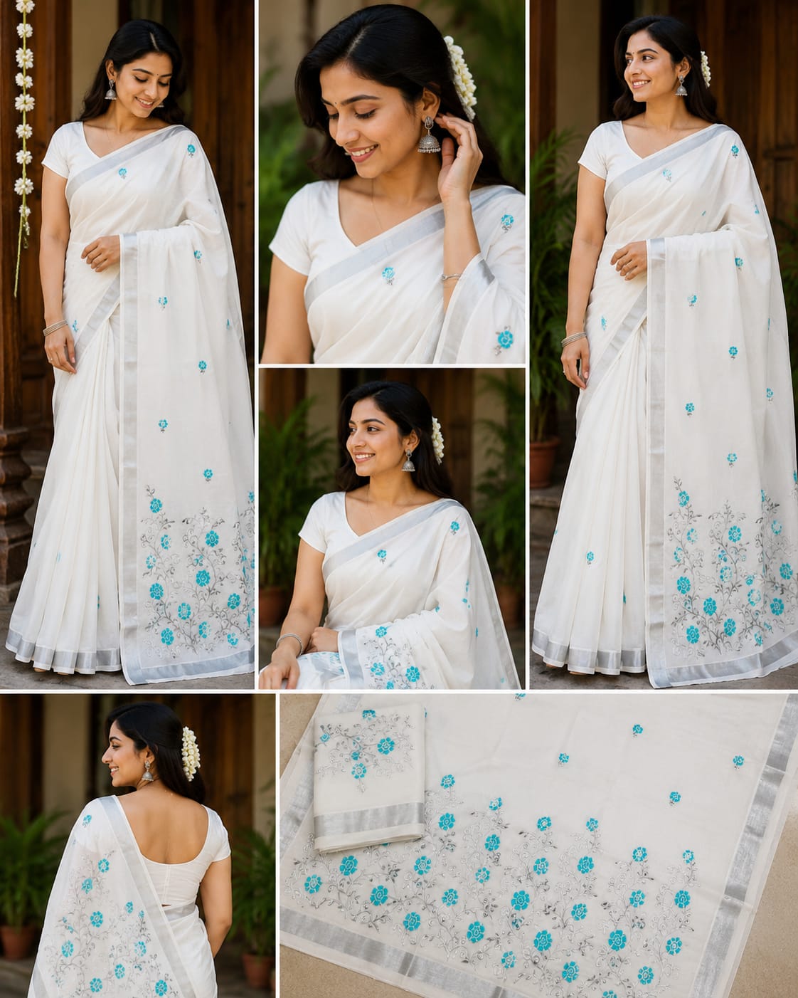 Traditional onam kerala saree