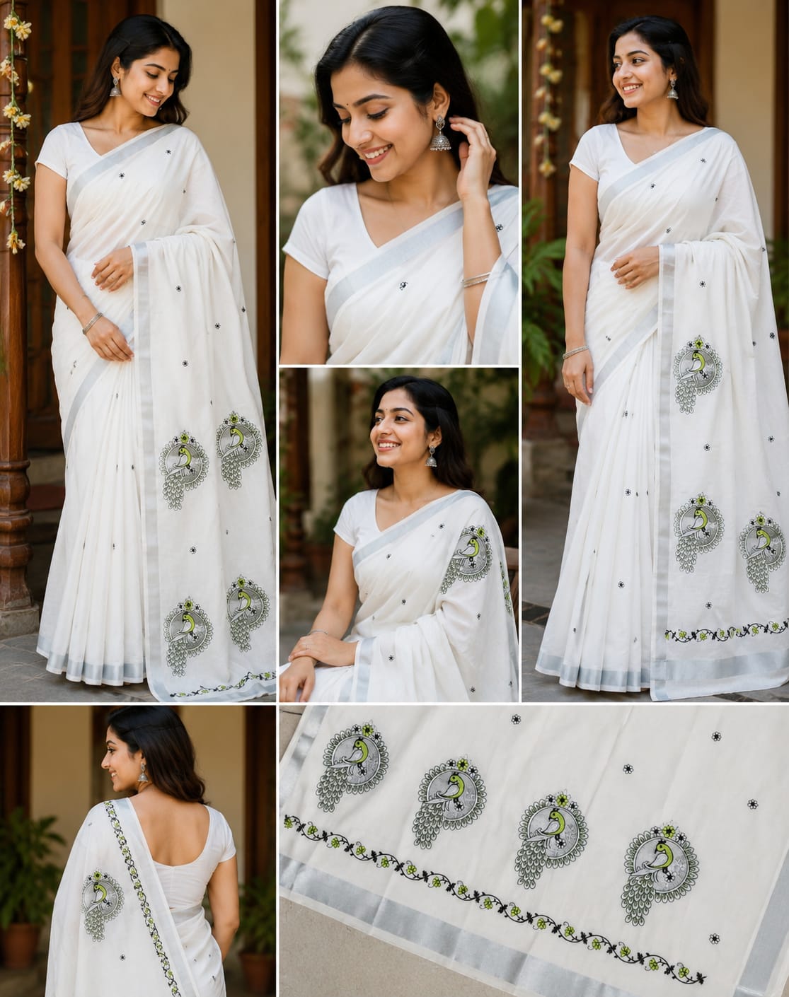 Traditional onam kerala saree