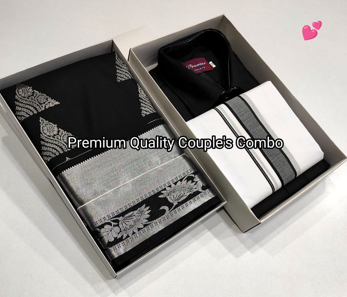 Bridal Silk Saree & Dhoti/Shirt Combo Set 3