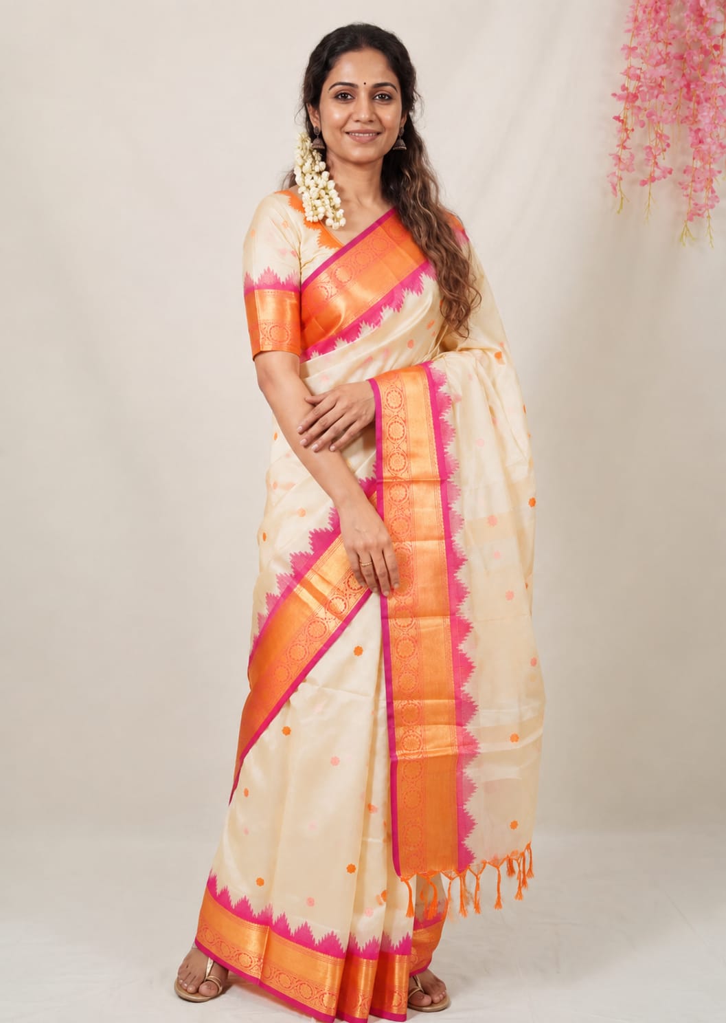 Banarasi semi Katan soft silk sarees