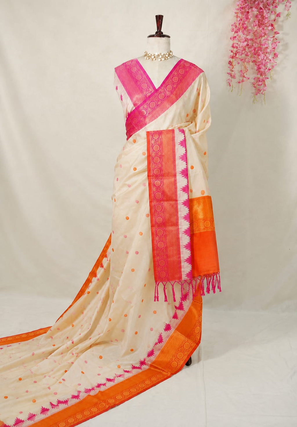 Banarasi semi Katan soft silk sarees