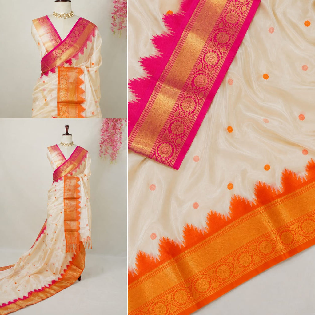 Banarasi semi Katan soft silk sarees