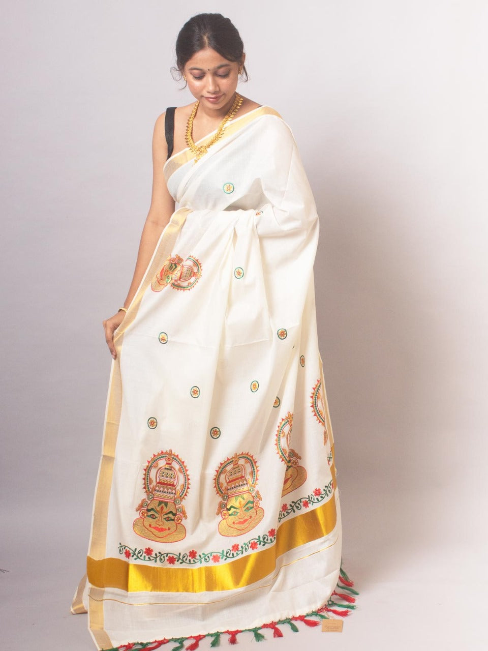 Traditional Kerala Cotton Saree 2